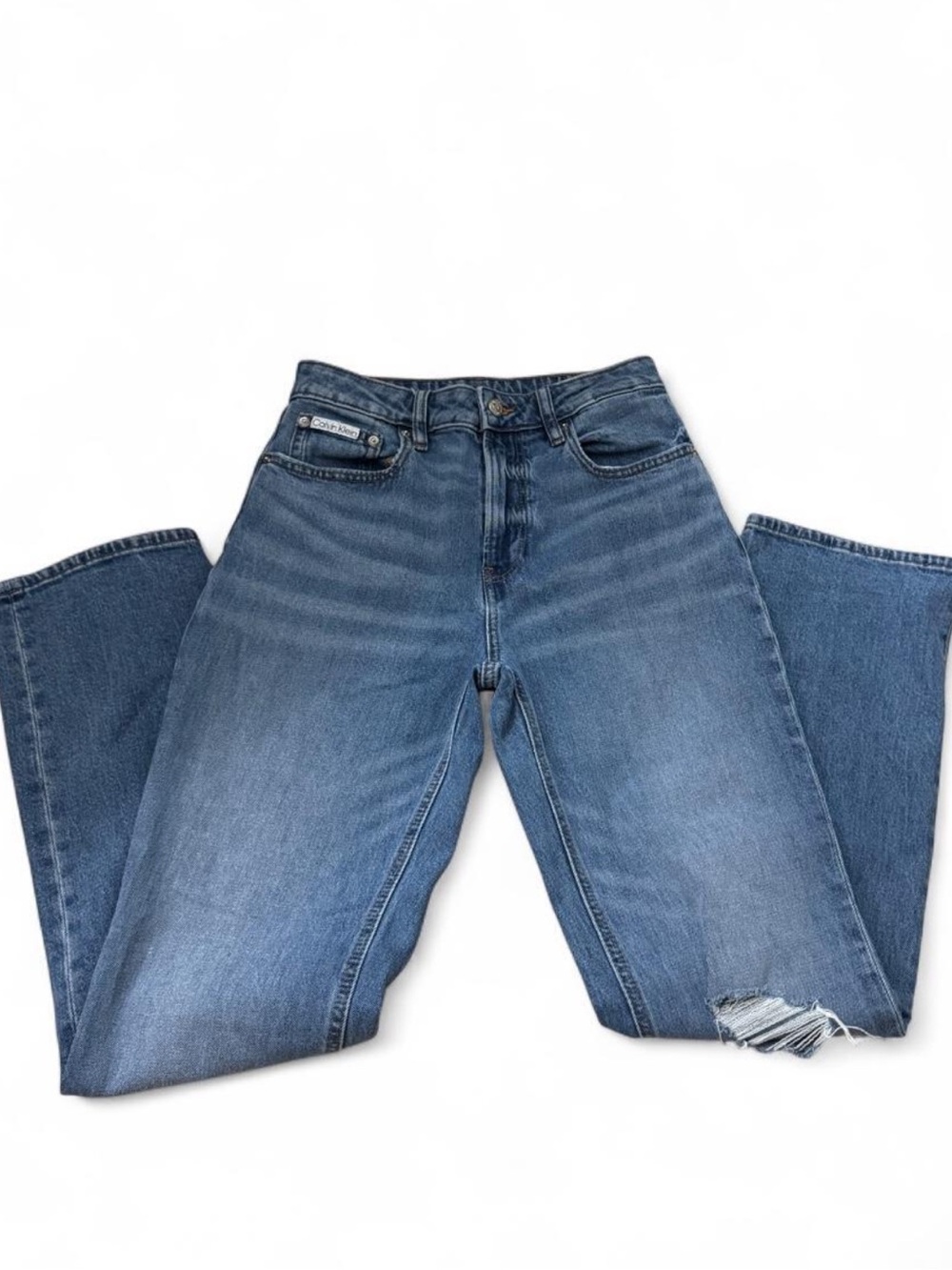 Calvin Klein High Rise Straight Jeans 
Size 27R